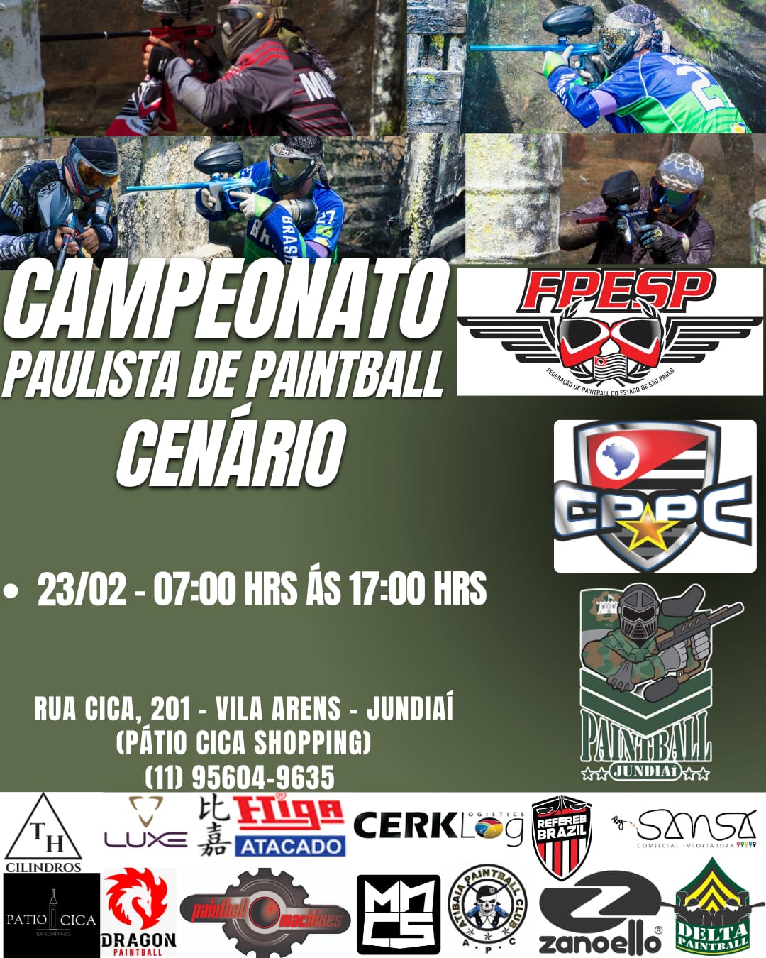 Campeonato Paulista de Paintball Cenário.